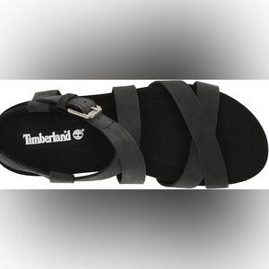 Timberland Black Leather Sandals